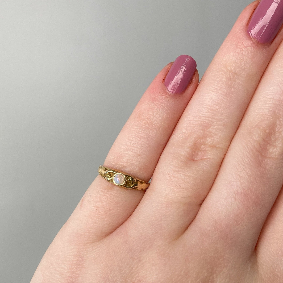Antique Figural Opal Ring of 14k Gold - Trademark Antiques