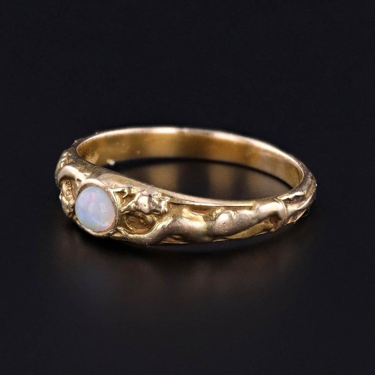 Antique Figural Opal Ring of 14k Gold - Trademark Antiques