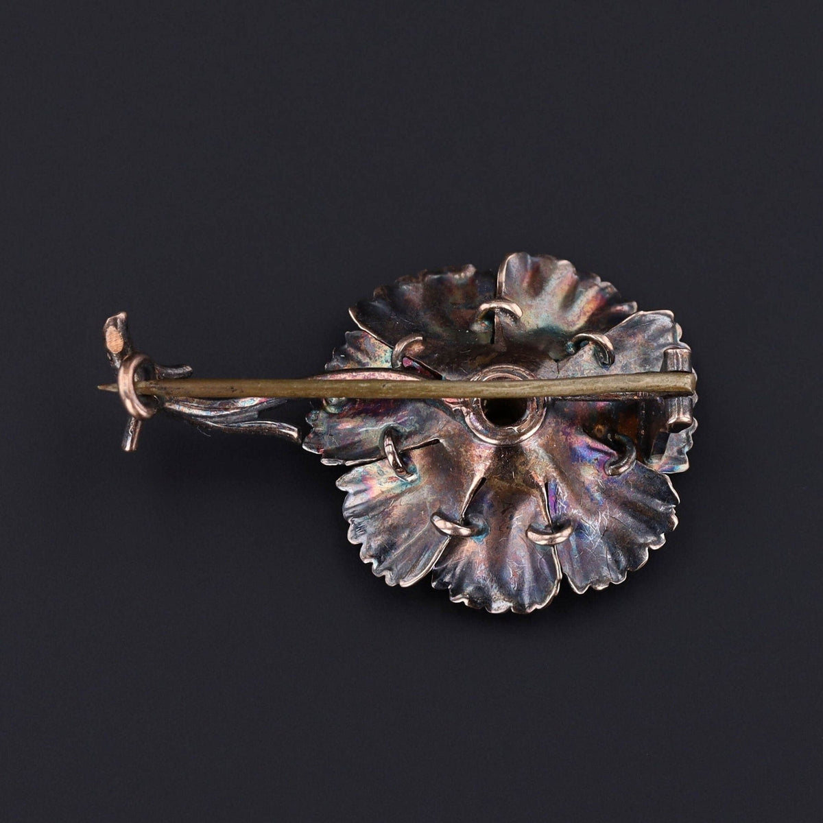 Antique Flower Brooch of 14k Gold - Trademark Antiques