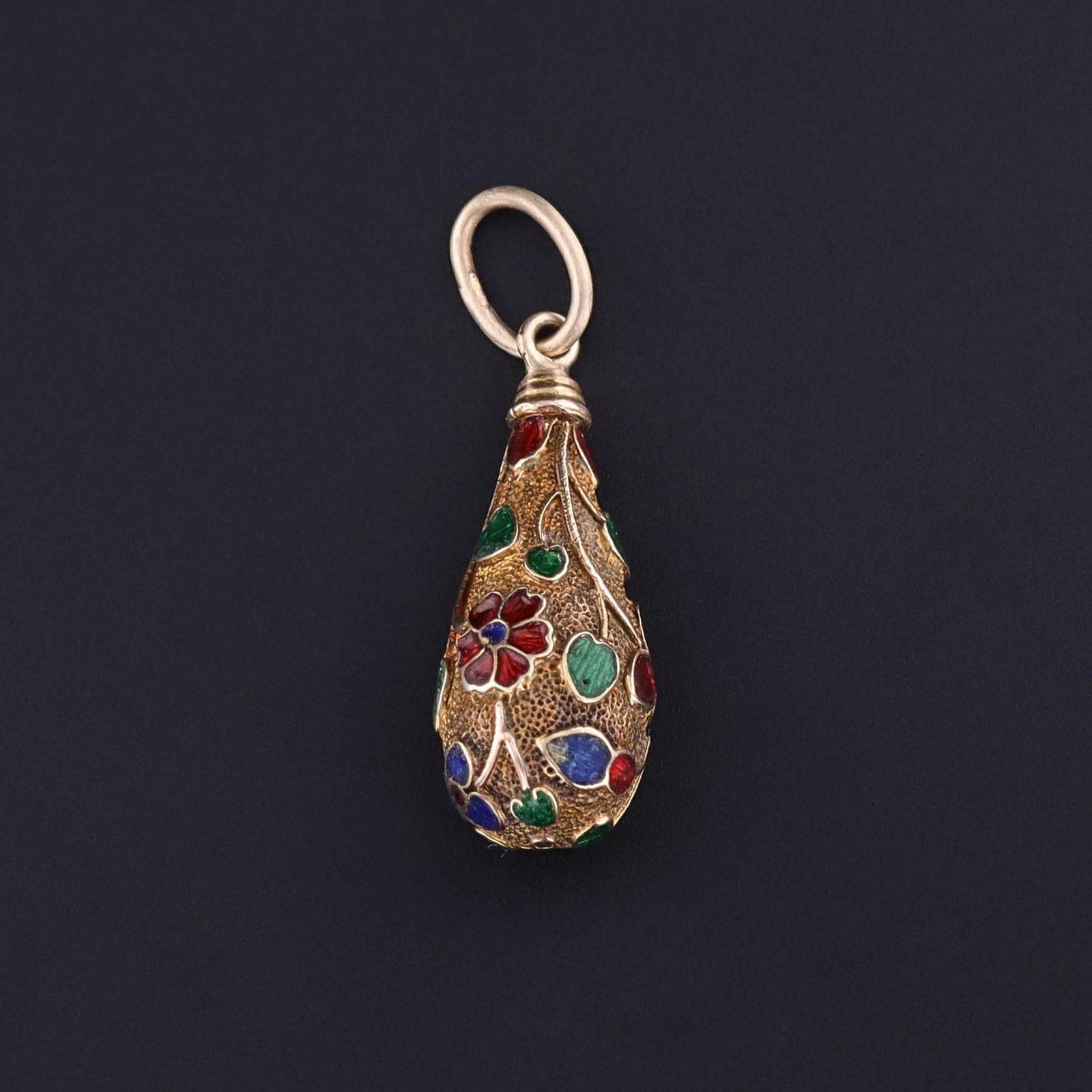 Antique Flower Conversion Charm of 14k Gold - Trademark Antiques