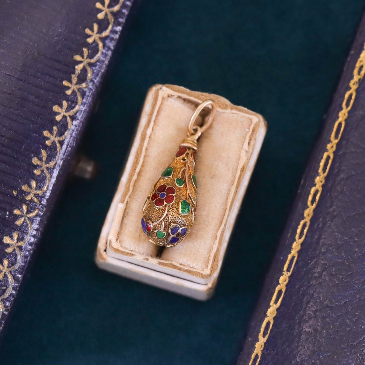 Antique Flower Conversion Charm of 14k Gold - Trademark Antiques