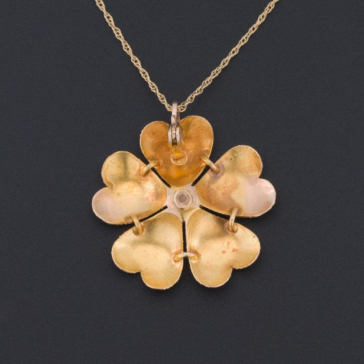 Antique Flower Pendant of 14k Gold - Trademark Antiques