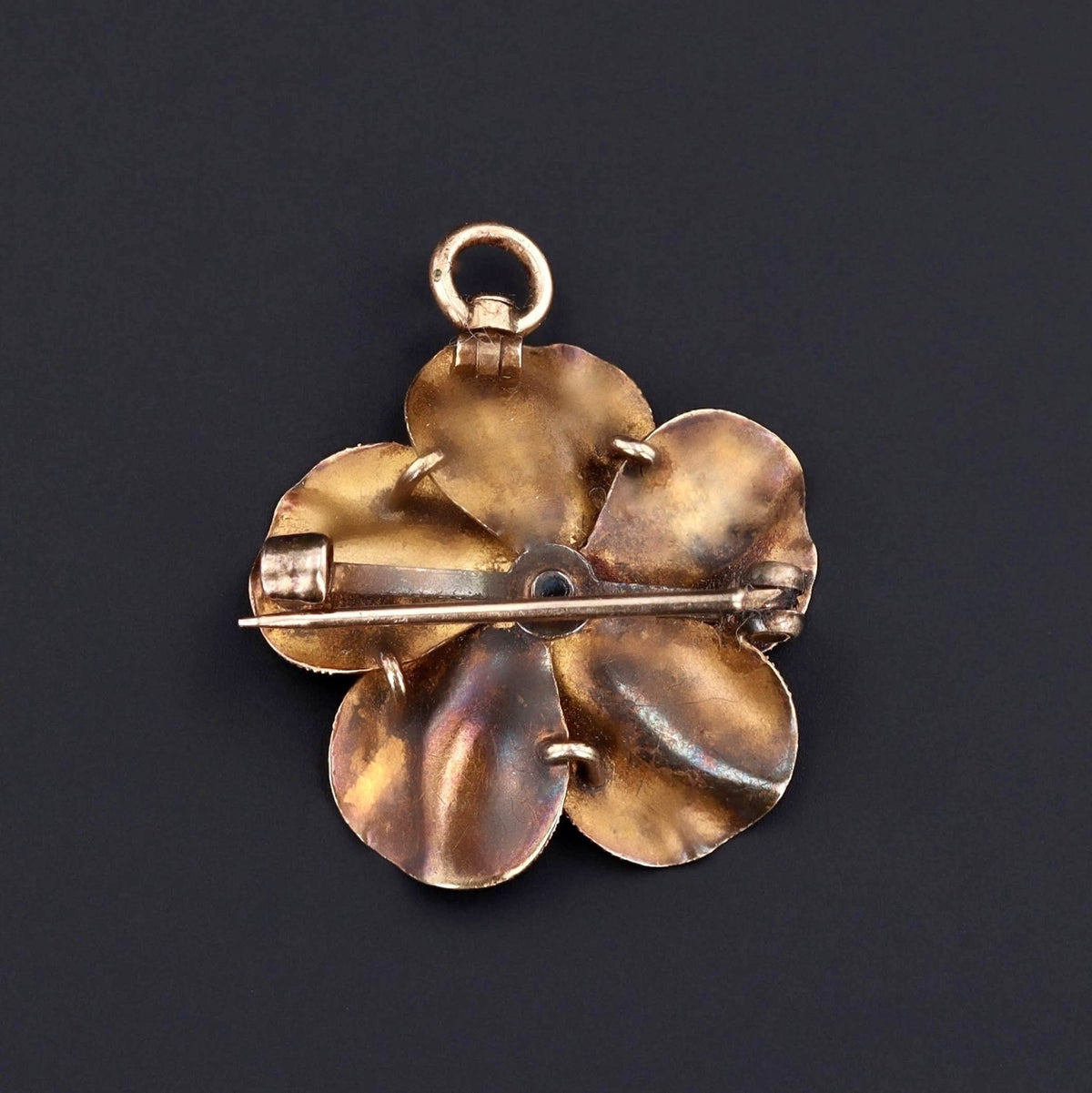 Antique Flower Pendant or Brooch of 14k Gold - Trademark Antiques