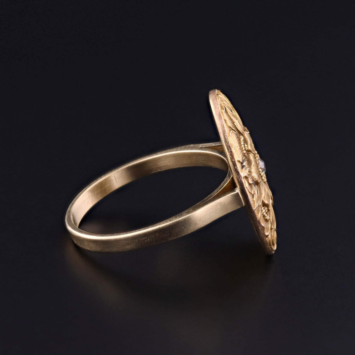 Antique Flower Ring of 14k Gold - Trademark Antiques
