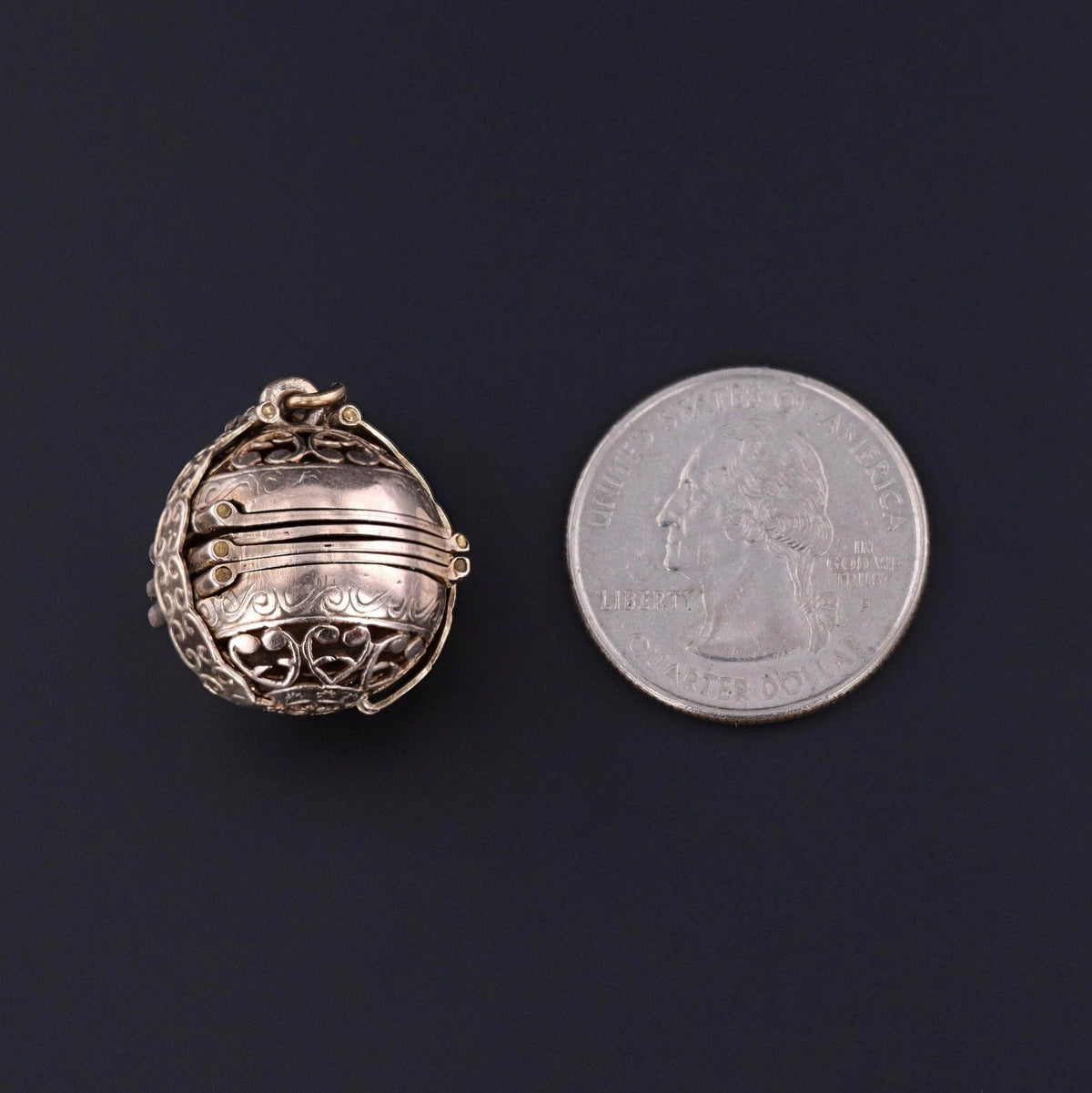 Antique Folding Orb Locket of 9ct Gold - Trademark Antiques