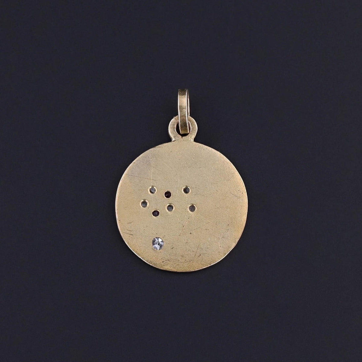 Antique French Love Token Charm of 14k Gold - Trademark Antiques