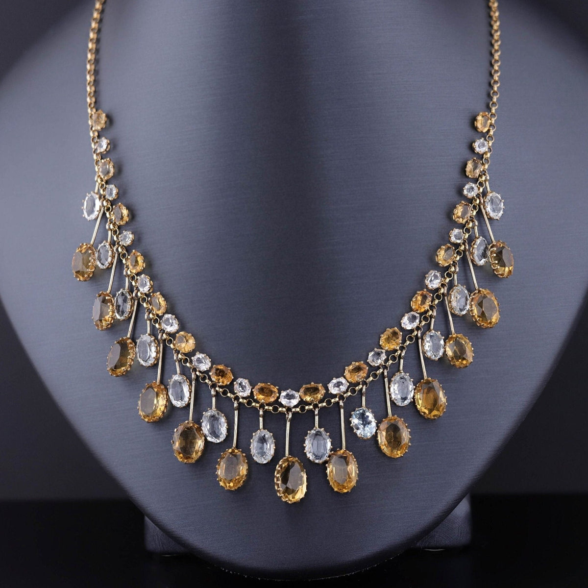 Antique Fringe Necklace of 15ct Gold - Trademark Antiques