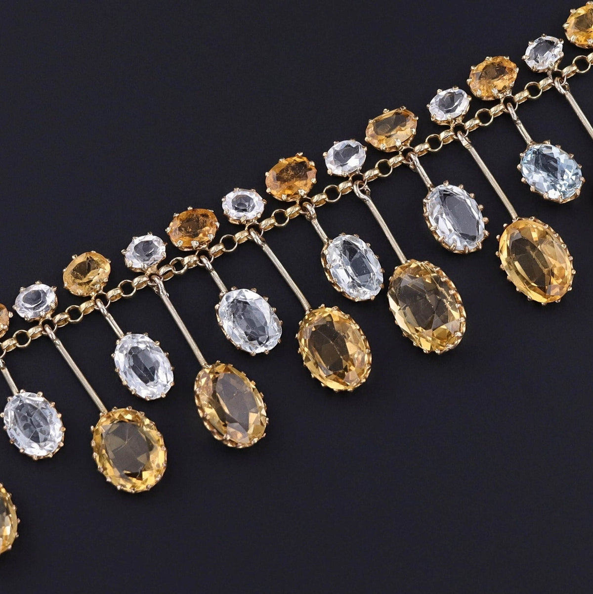 Antique Fringe Necklace of 15ct Gold - Trademark Antiques