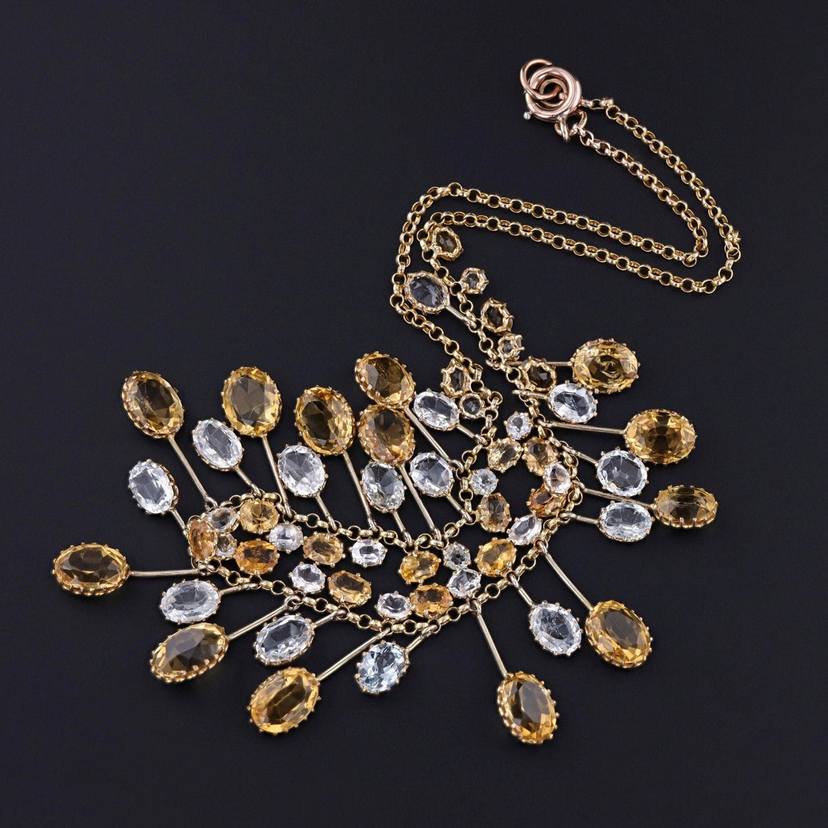 Antique Fringe Necklace of 15ct Gold - Trademark Antiques