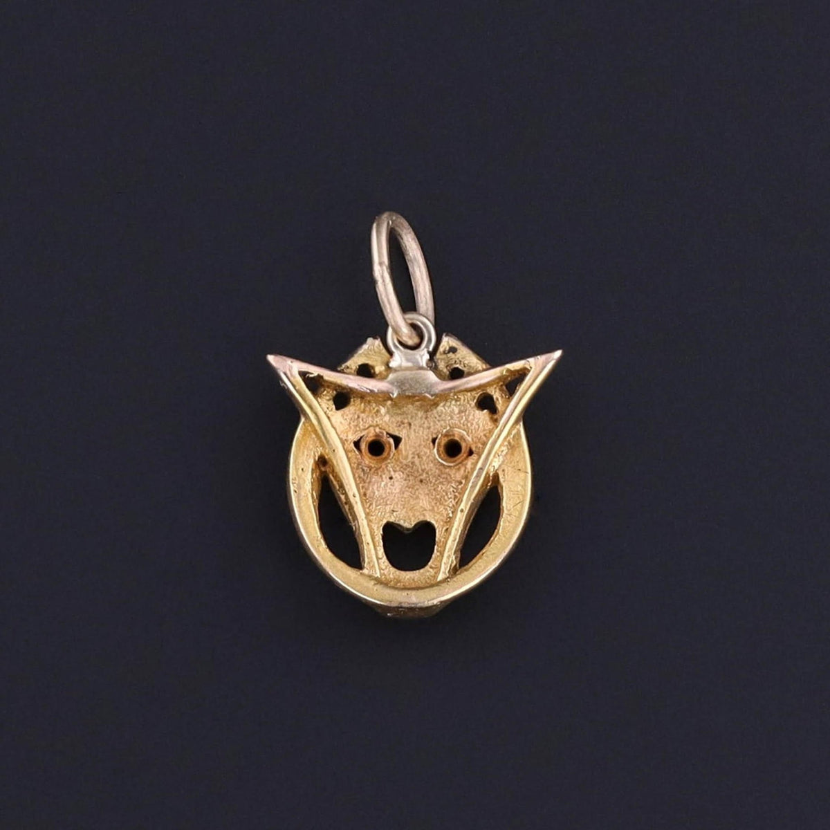 Antique Gargoyle Charm of 18k Gold - Trademark Antiques