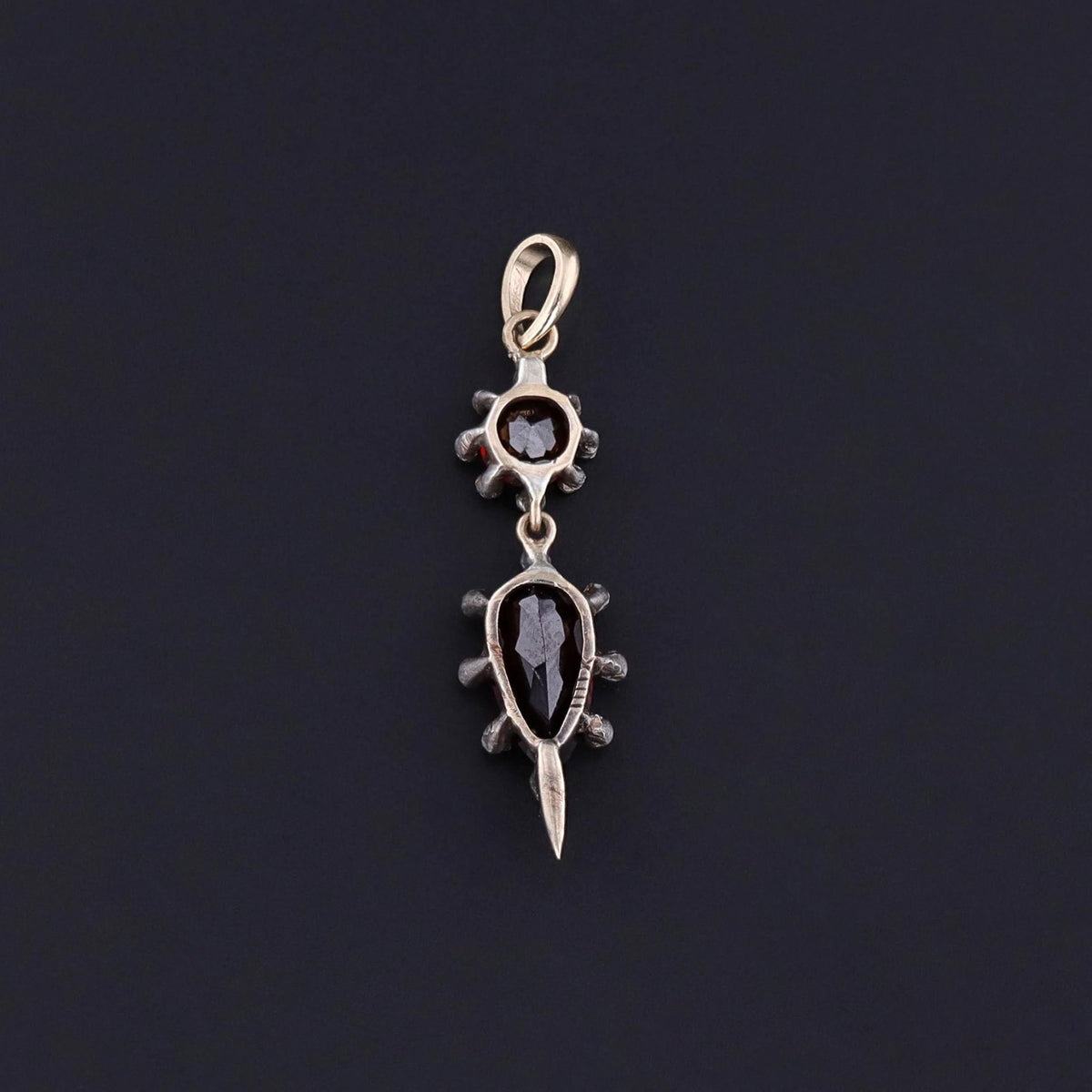 Antique Garnet and Diamond Pendant - Trademark Antiques