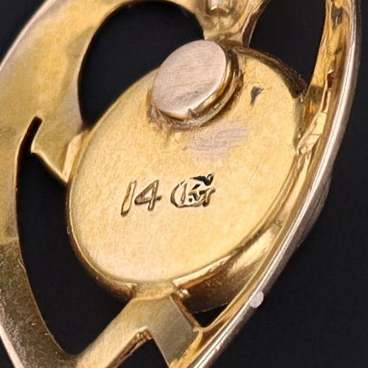 Antique Garnet Charm of 14k Gold - Trademark Antiques