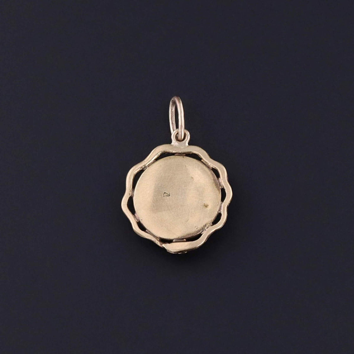 Antique Garnet Snake Charm of 18k Gold - Trademark Antiques