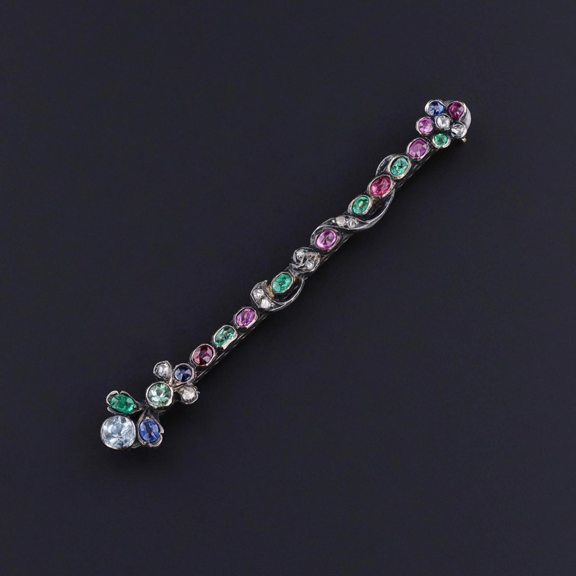 Antique Gemstone Brooch - Trademark Antiques
