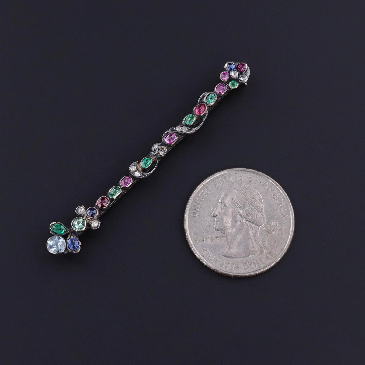 Antique Gemstone Brooch - Trademark Antiques