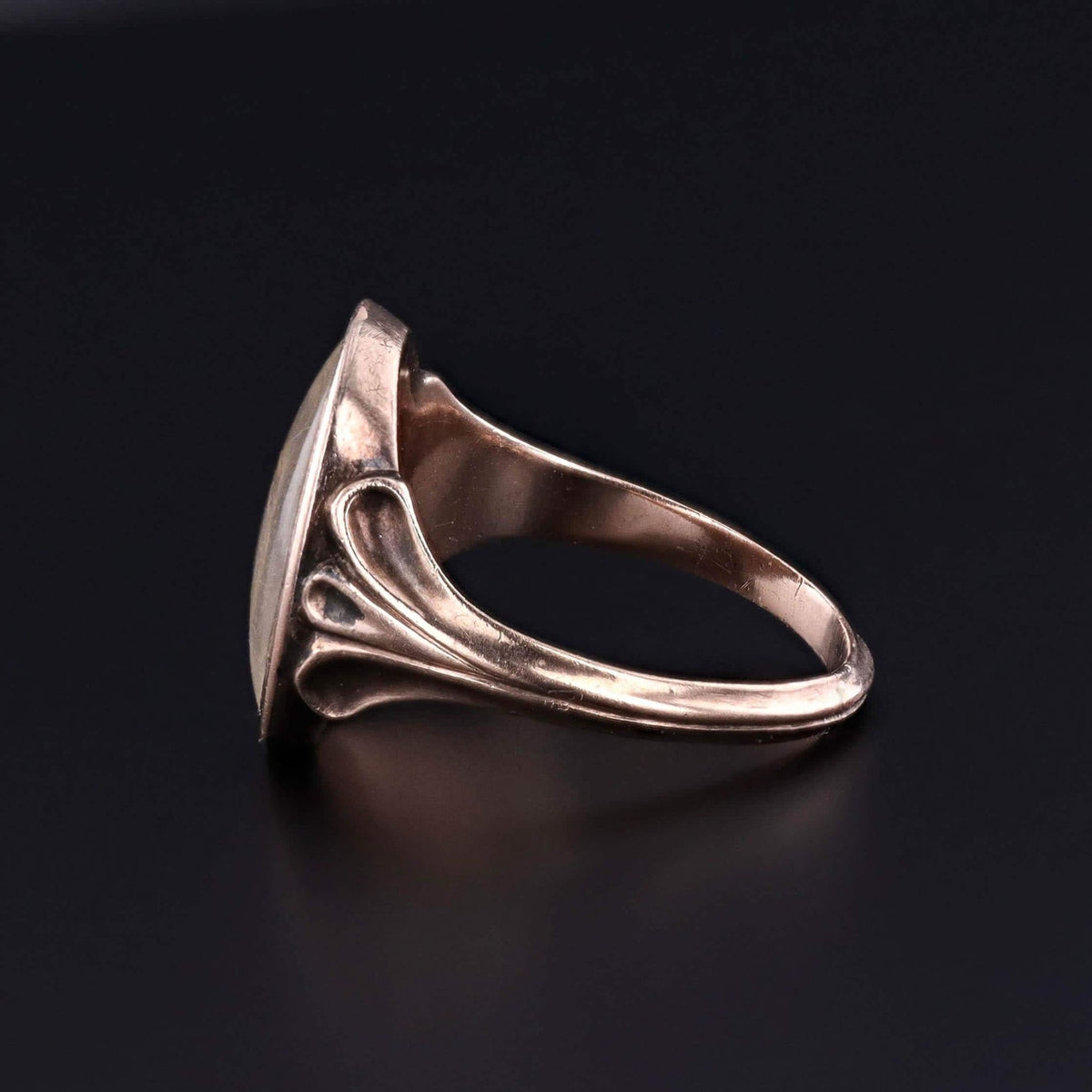 Antique Georgian Cherub Love Token Ring of 9ct Gold - Trademark Antiques