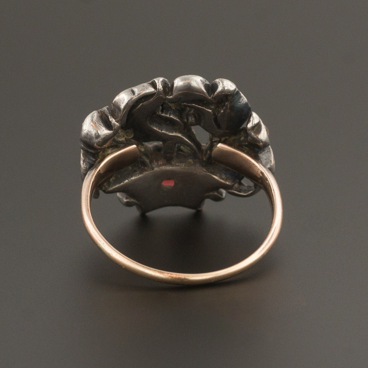 Antique Georgian Diamond and Garnet Giardinetti Ring - Trademark Antiques