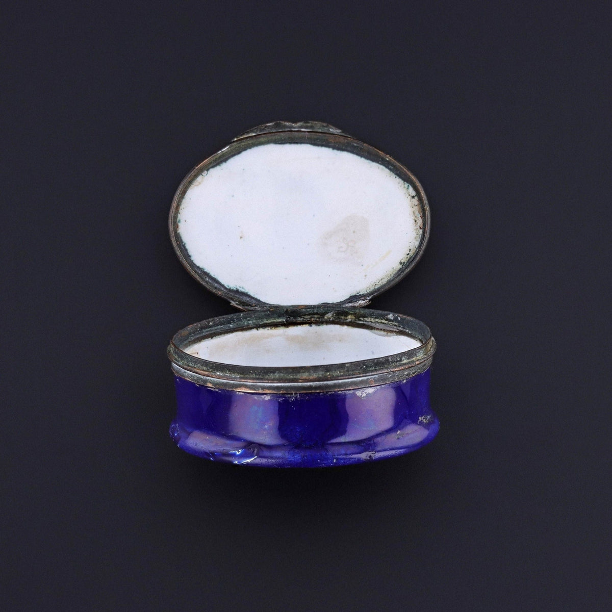 Antique Georgian Enamel Patch Box - Trademark Antiques