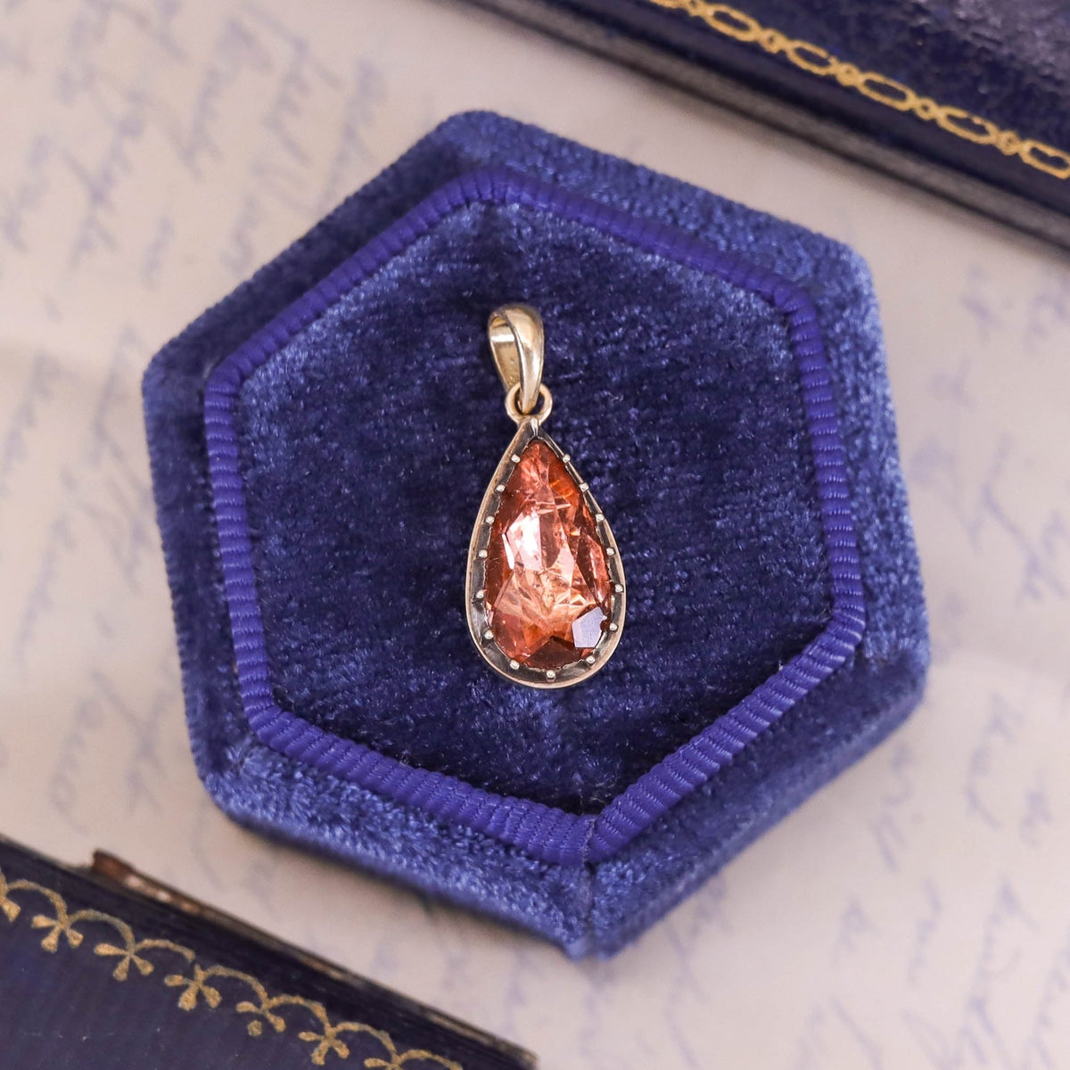 Antique Georgian Paste Pendant of 9ct Gold - Trademark Antiques