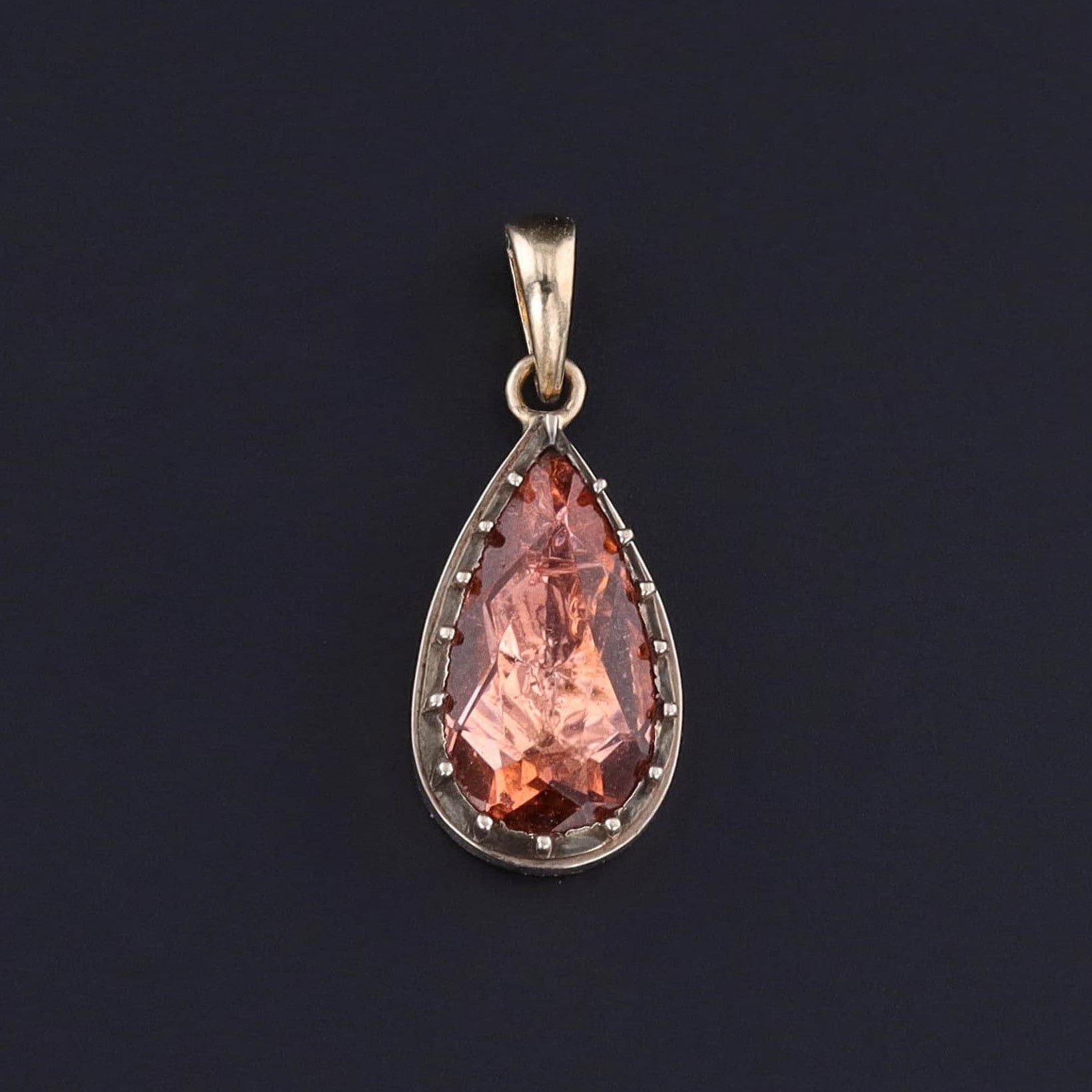 Antique Georgian Paste Pendant of 9ct Gold - Trademark Antiques