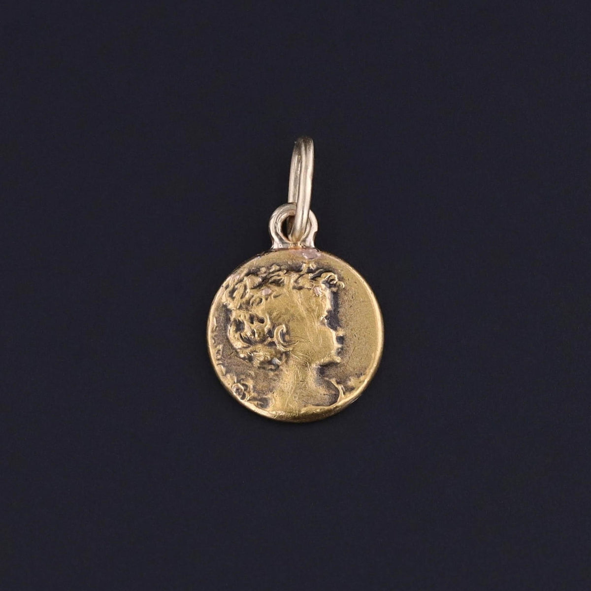 Antique Girl Charm of 14k Gold - Trademark Antiques