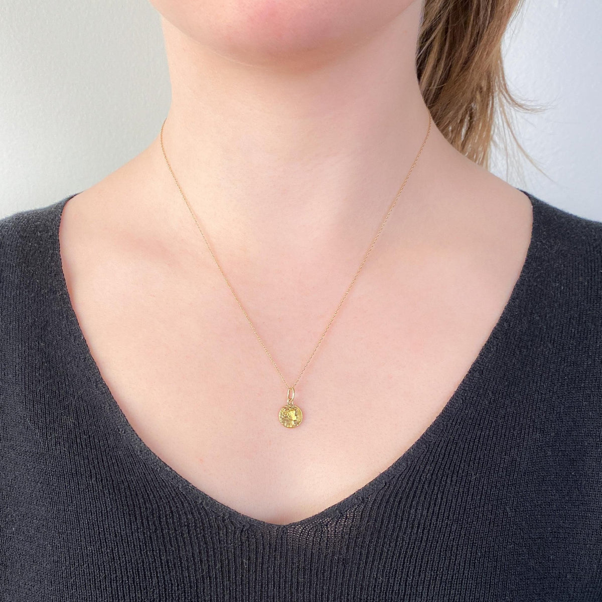 Antique Girl Charm of 14k Gold - Trademark Antiques