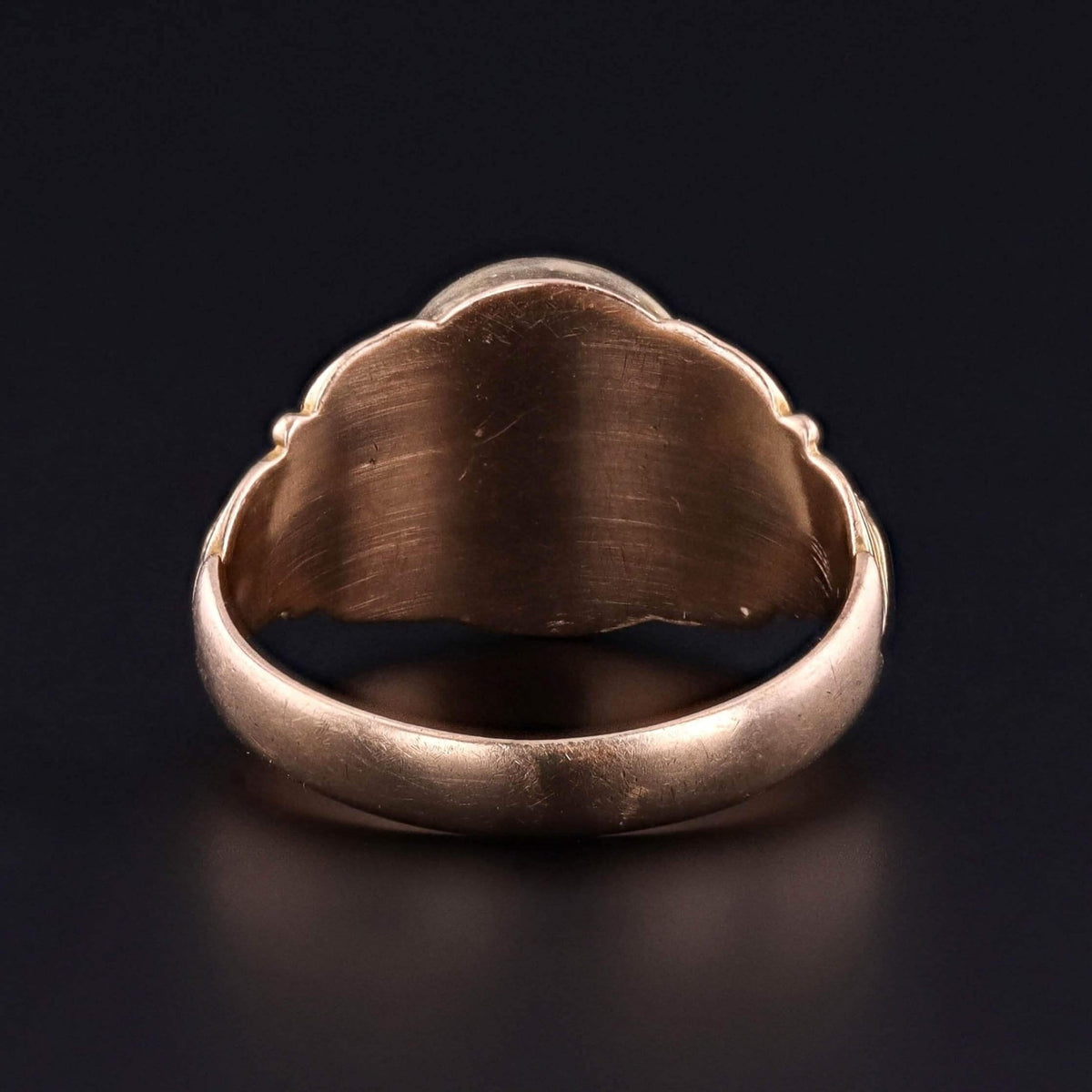 Antique Gold Quartz Signate Ring of 10k Gold - Trademark Antiques