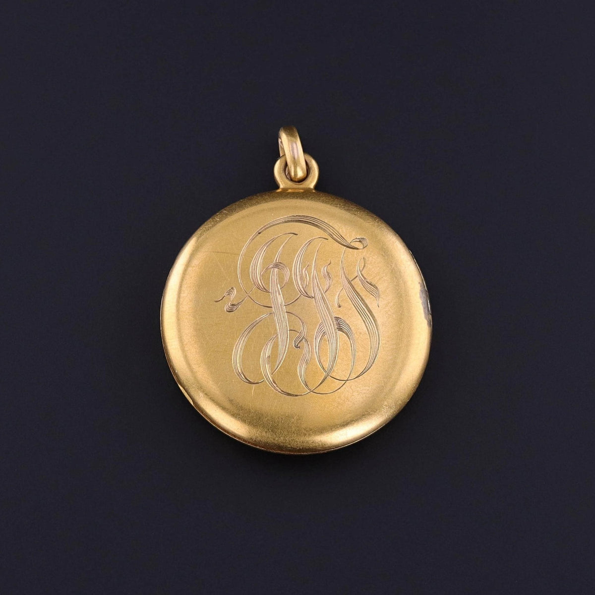 Antique Green Man Locket of 14k Gold - Trademark Antiques