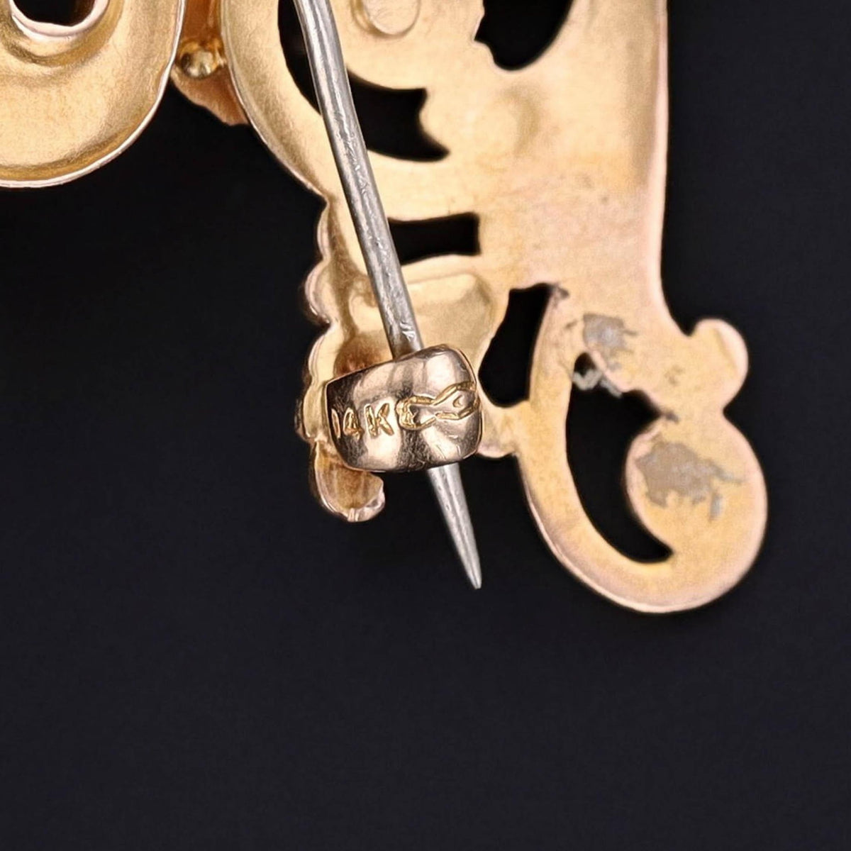 Antique Griffin Brooch of 14k Gold - Trademark Antiques