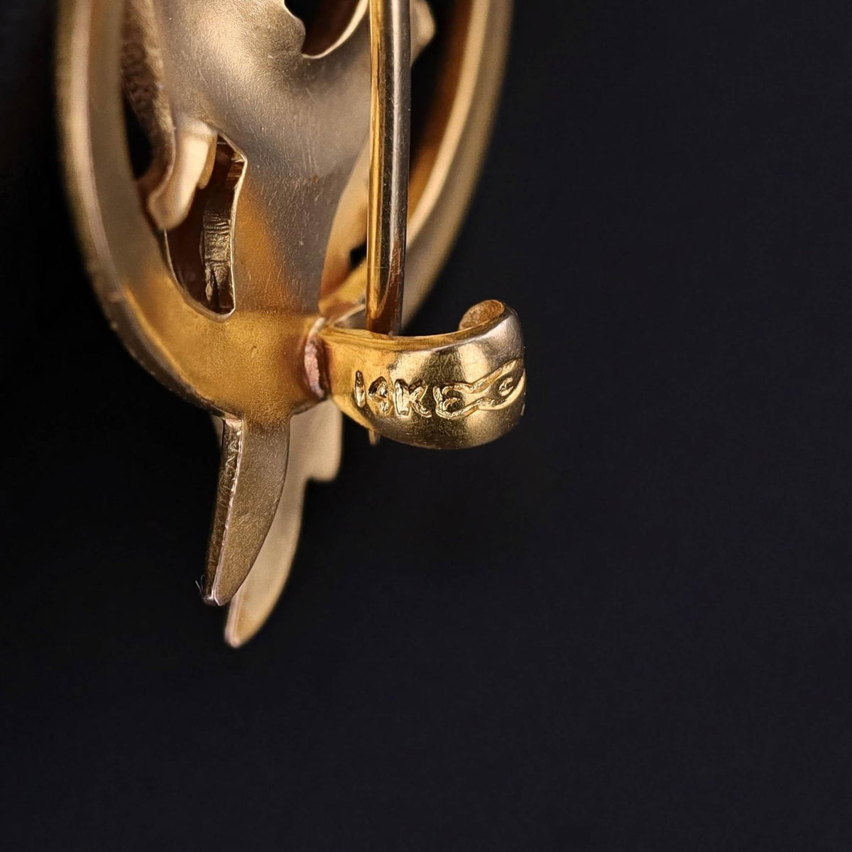 Antique Griffin Brooch of 14k Gold - Trademark Antiques