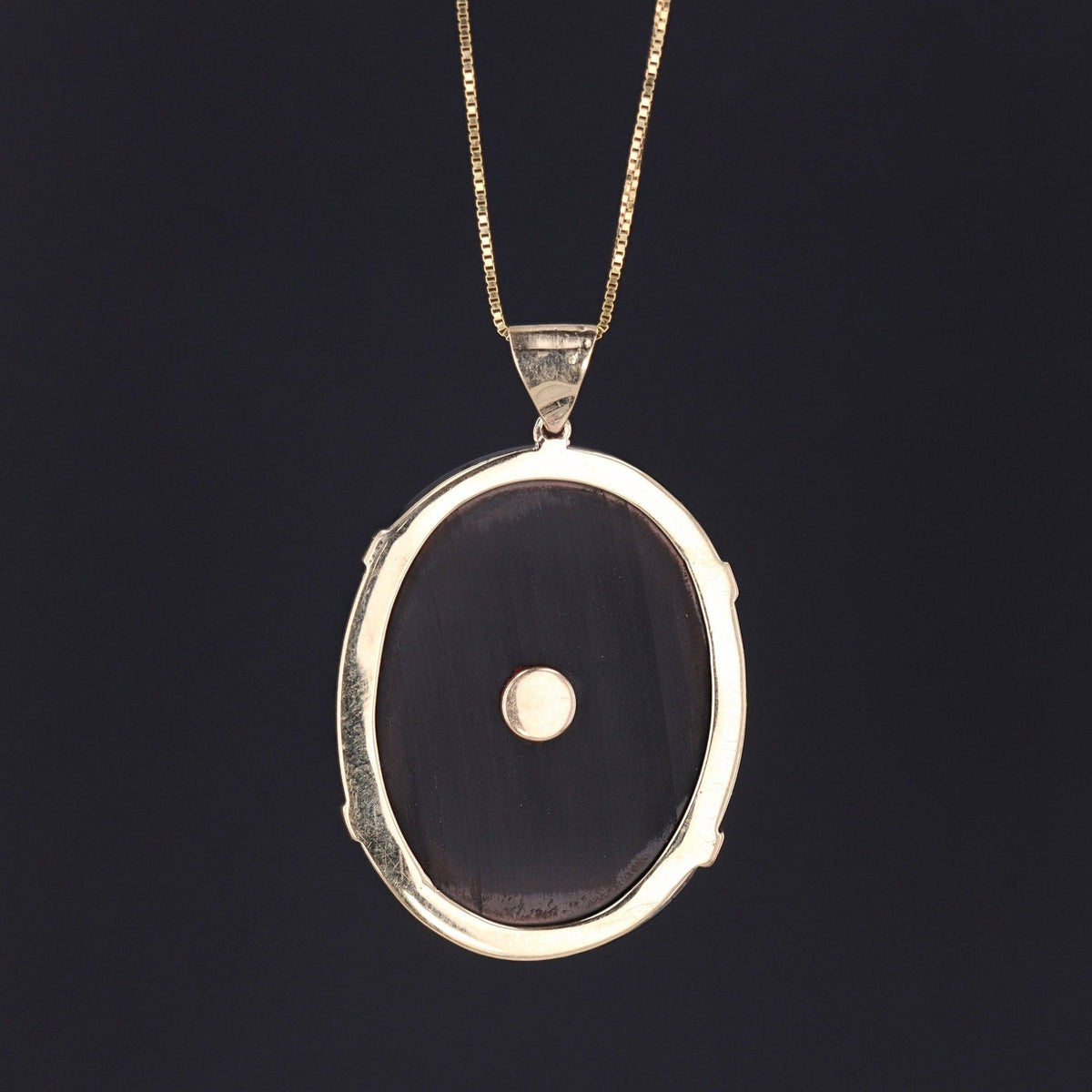 Antique Griffin on Onyx Conversion Pendant of 14k Gold - Trademark Antiques