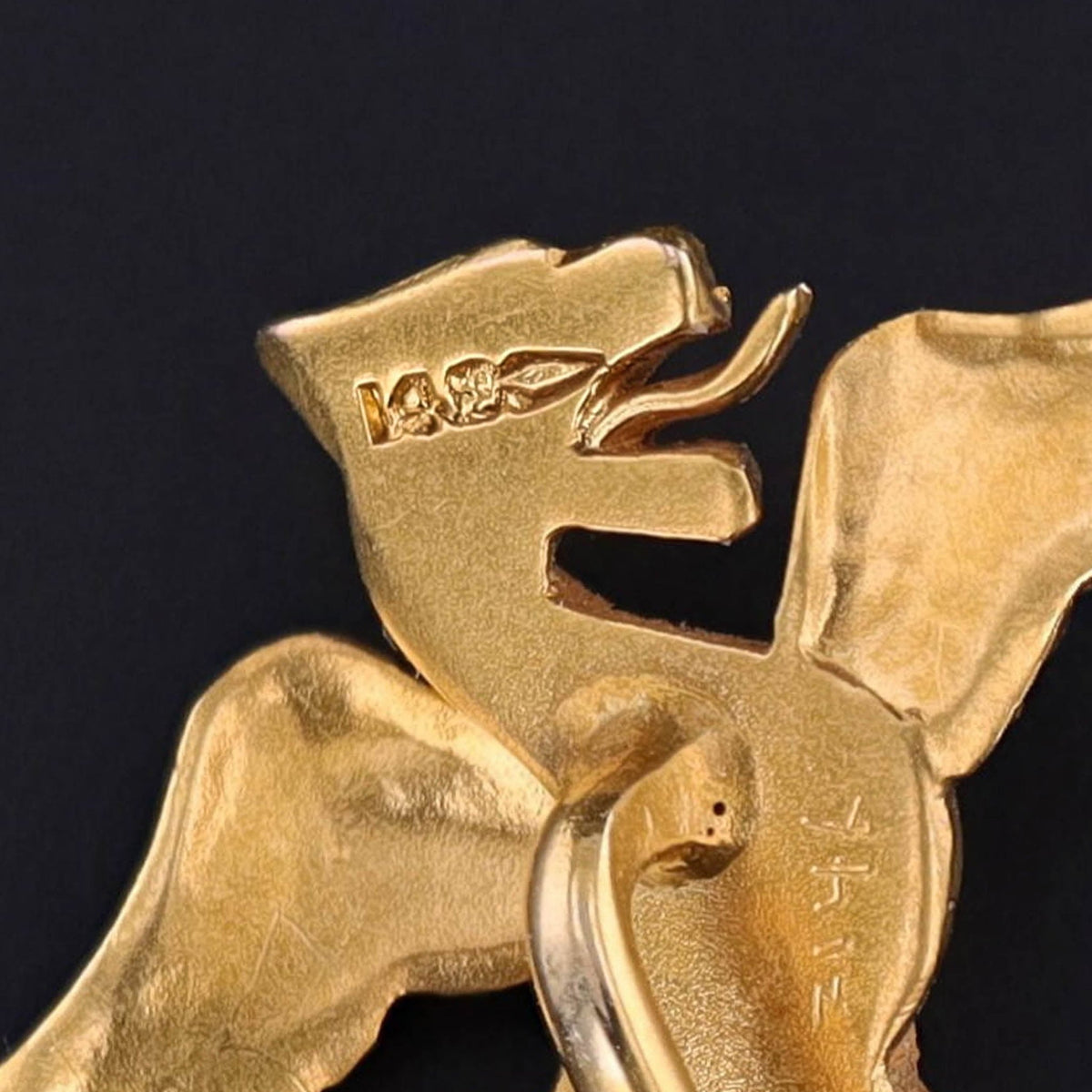 Antique Griffin or Dragon Stickpin of 14k Gold - Trademark Antiques