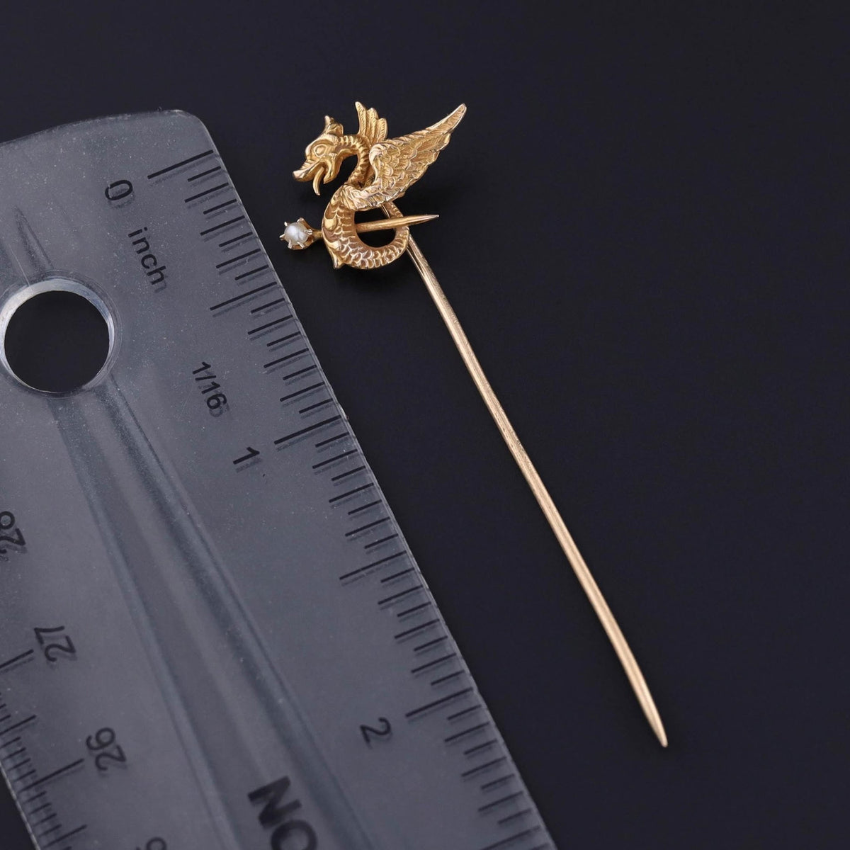 Antique Griffin Stickpin of 14k Gold - Trademark Antiques
