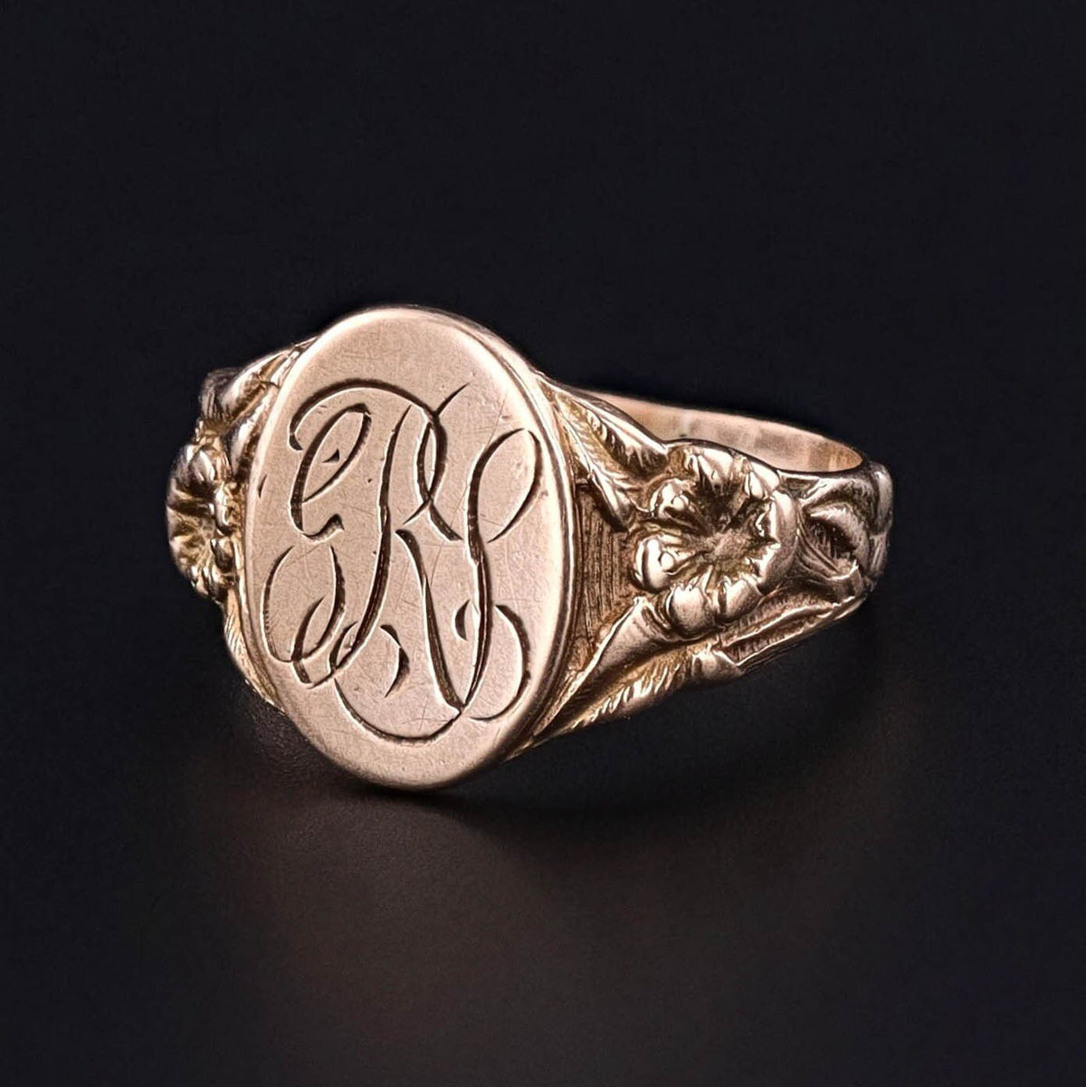 Antique GRS Signet Ring of 10k Gold - Trademark Antiques