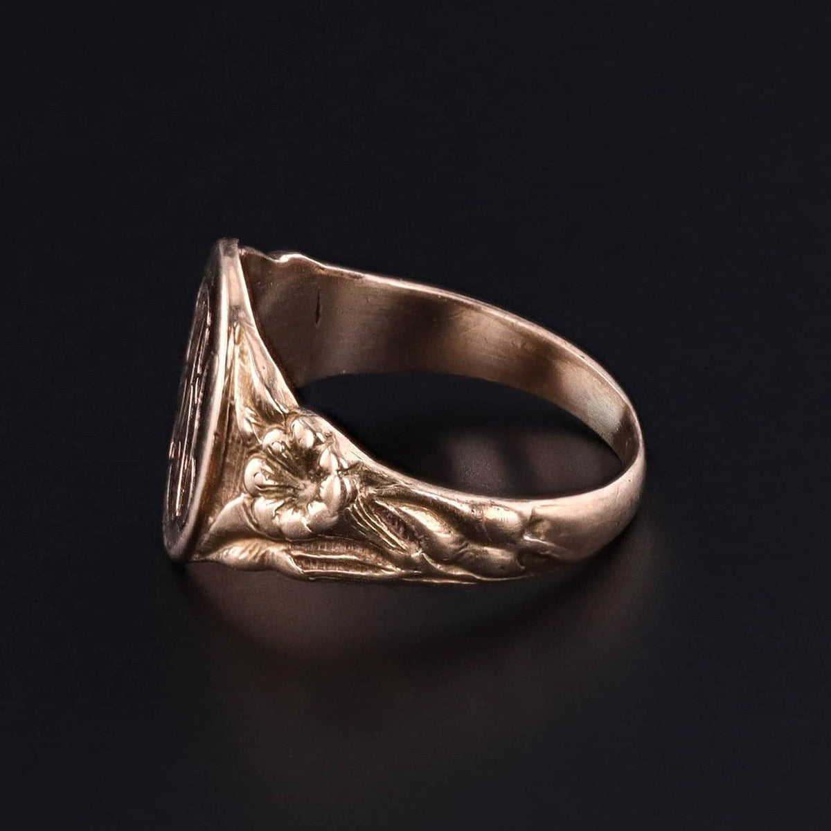 Antique GRS Signet Ring of 10k Gold - Trademark Antiques
