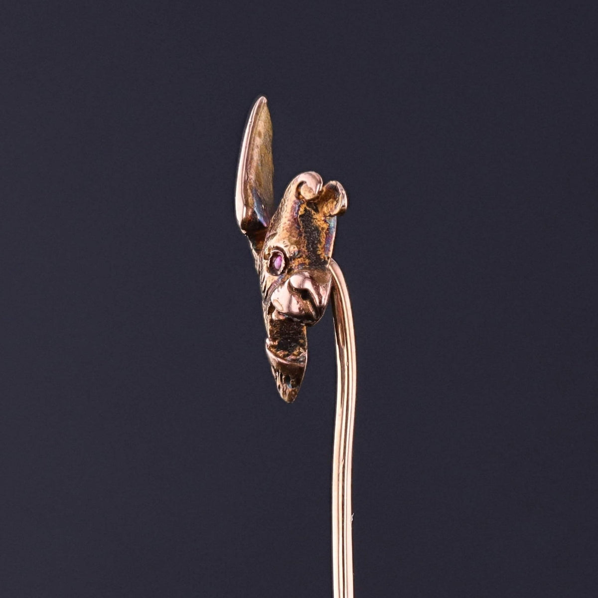 Antique Gryphon Head Stickpin of 14k Gold - Trademark Antiques