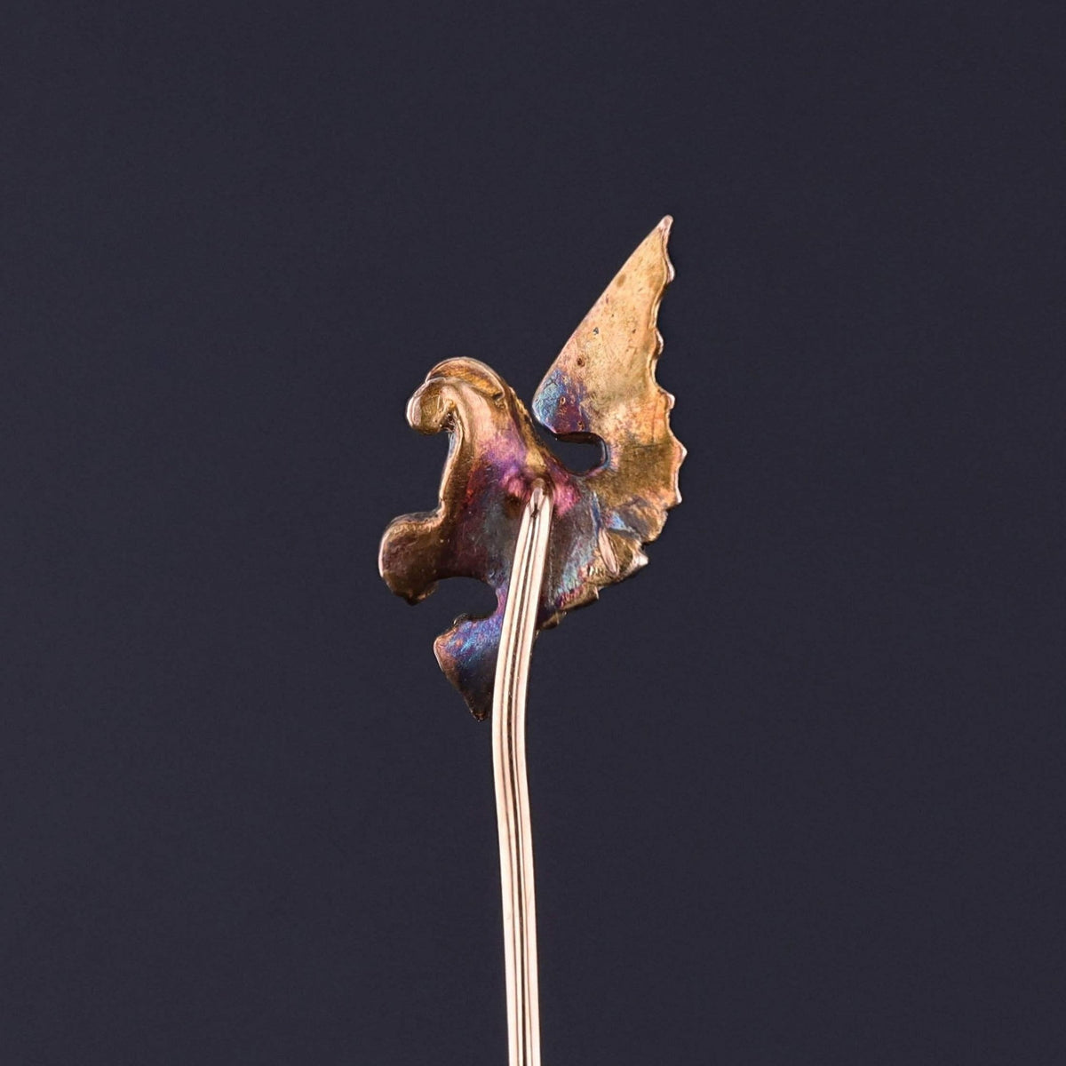 Antique Gryphon Head Stickpin of 14k Gold - Trademark Antiques
