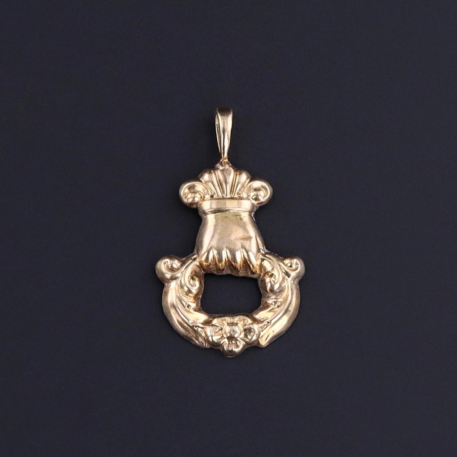 Antique Hand Charm of 14k Gold - Trademark Antiques
