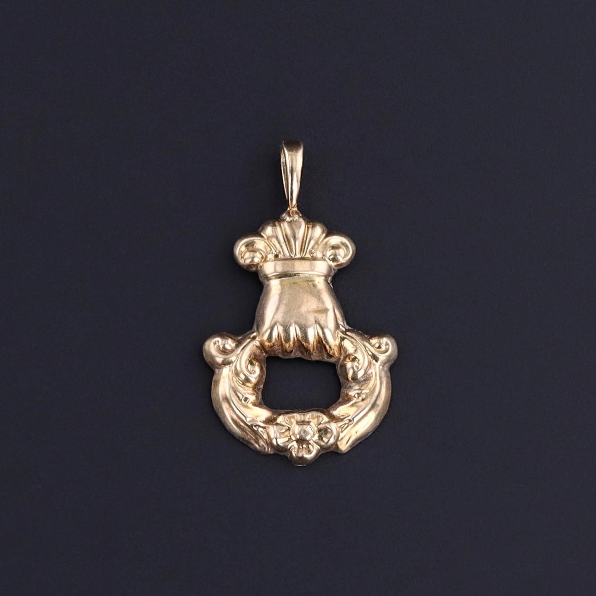 Antique Hand Charm of 14k Gold - Trademark Antiques