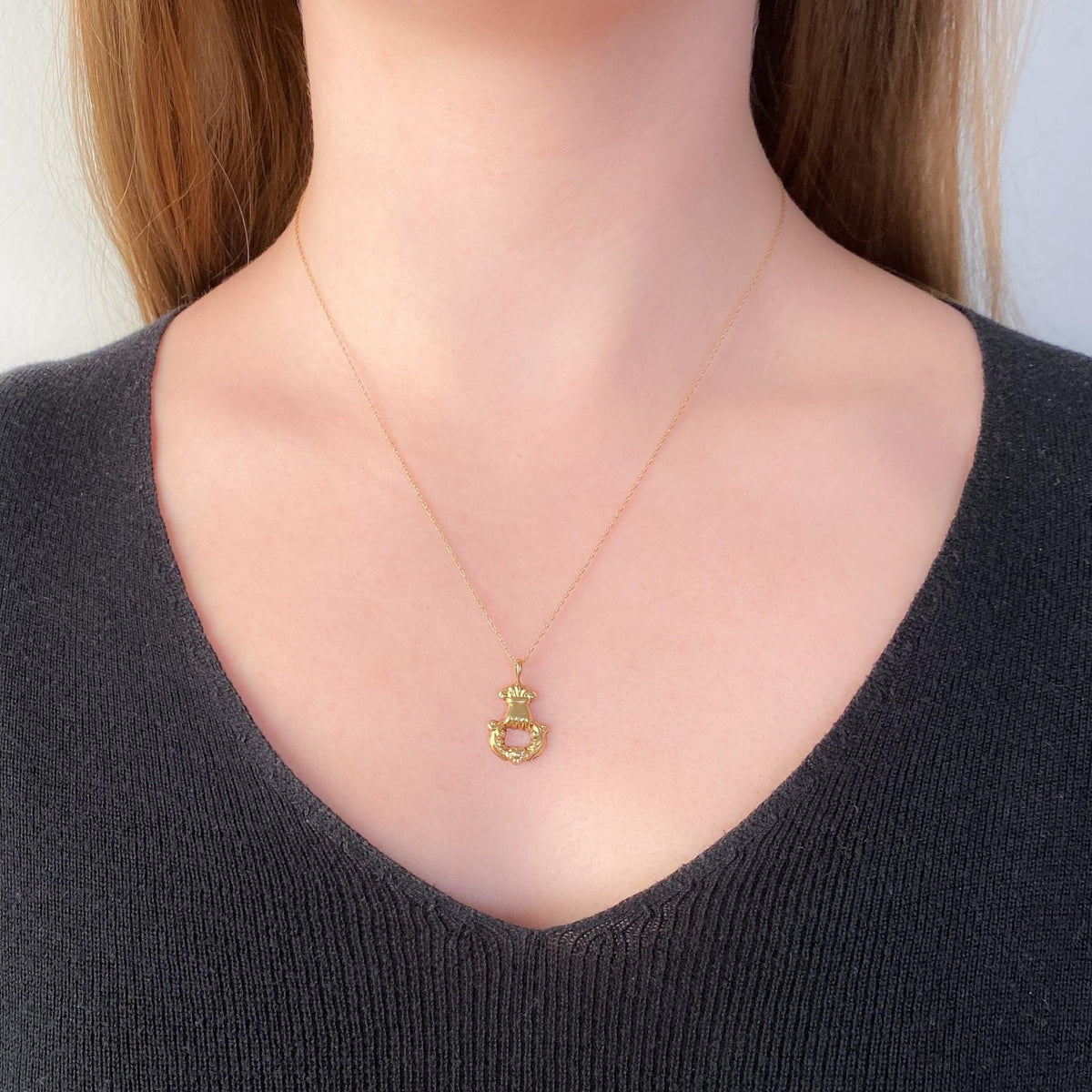 Antique Hand Charm of 14k Gold - Trademark Antiques