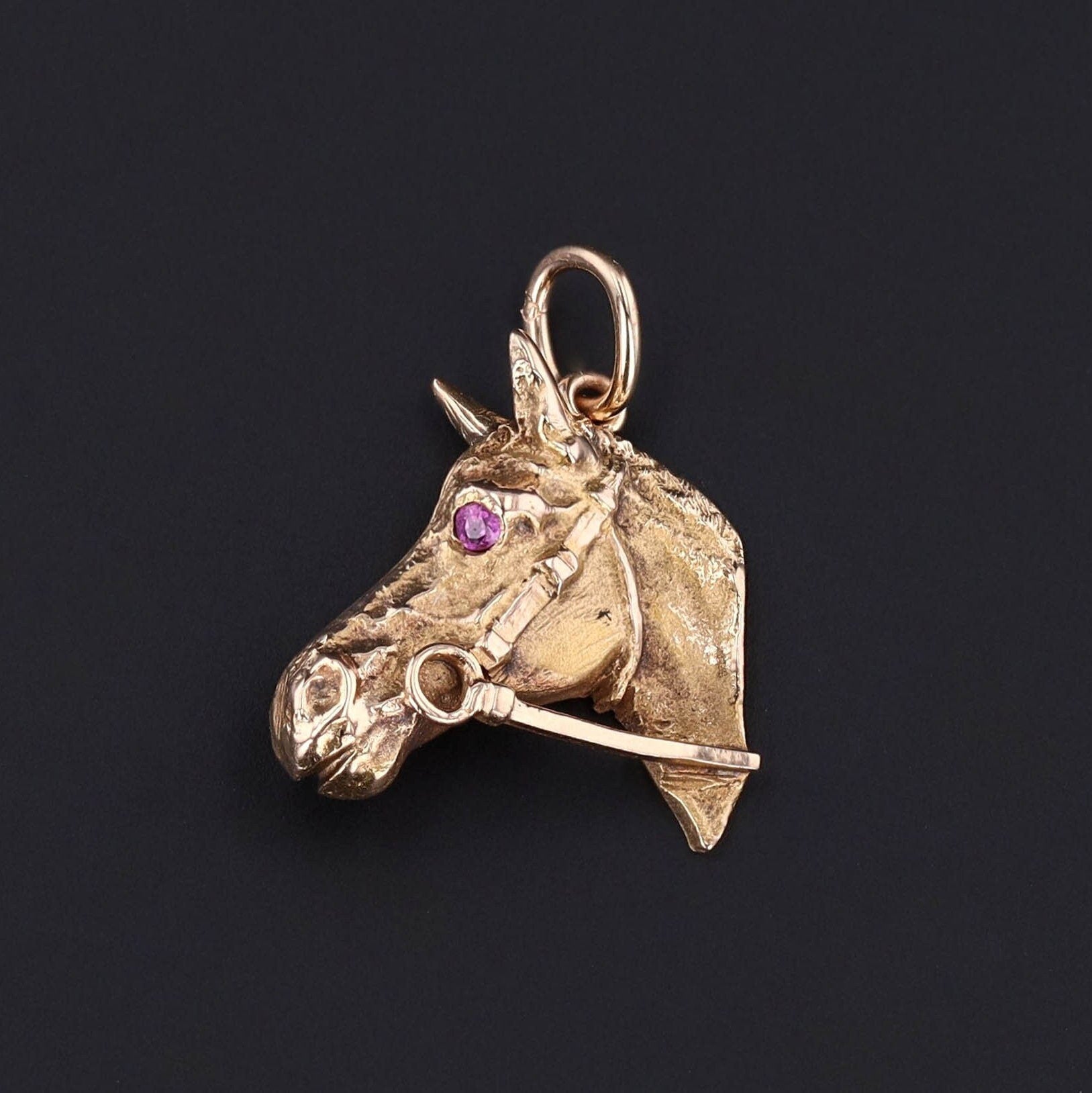 Antique Horse Conversion Charm of 14k Gold - Trademark Antiques