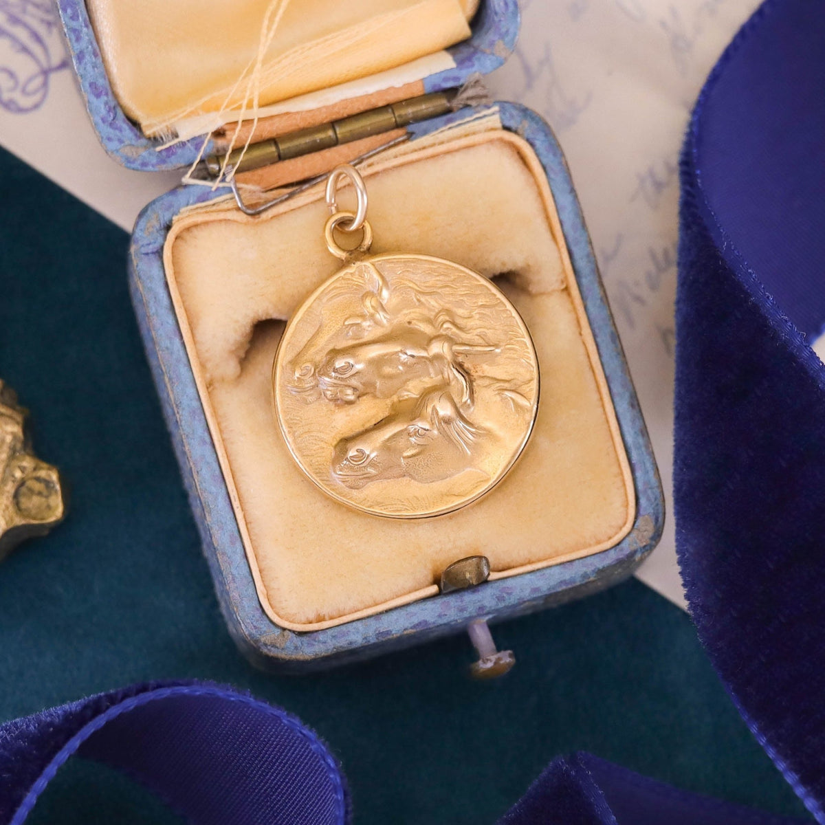 Antique Horse Pendant of 14k Gold - Trademark Antiques