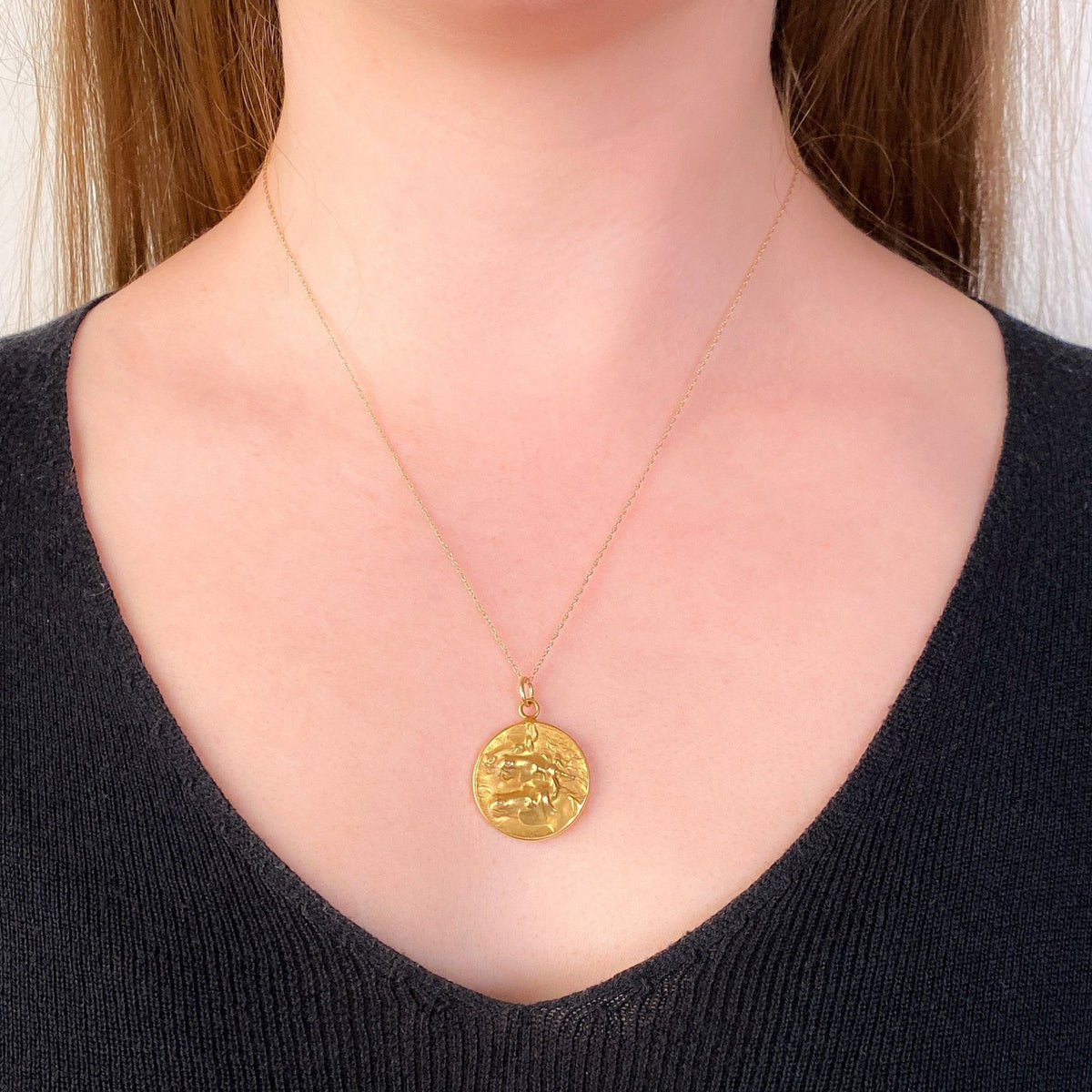 Antique Horse Pendant of 14k Gold - Trademark Antiques