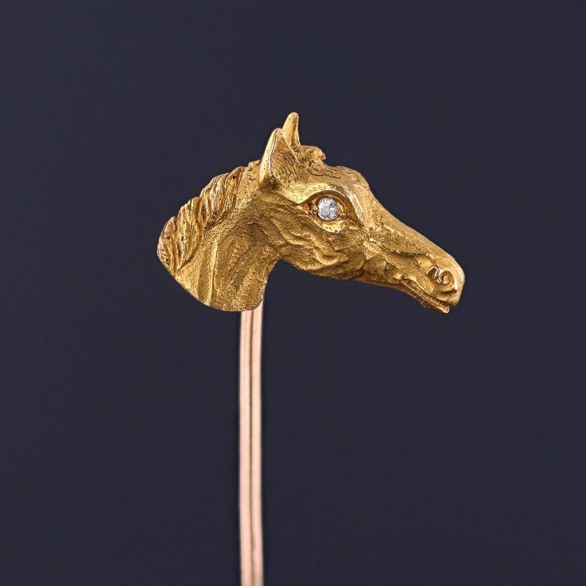 Antique Horse Stickpin of 14k Gold - Trademark Antiques