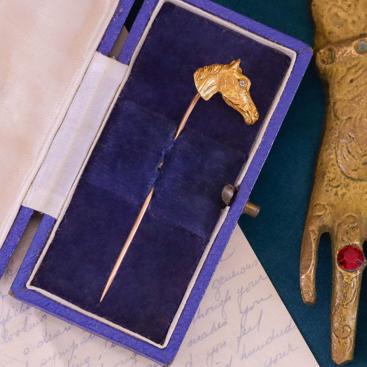 Antique Horse Stickpin of 14k Gold - Trademark Antiques