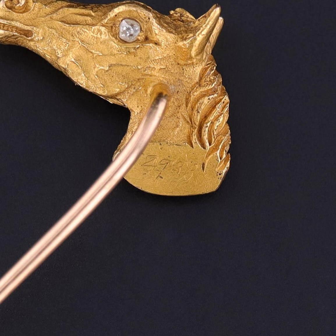 Antique Horse Stickpin of 14k Gold - Trademark Antiques
