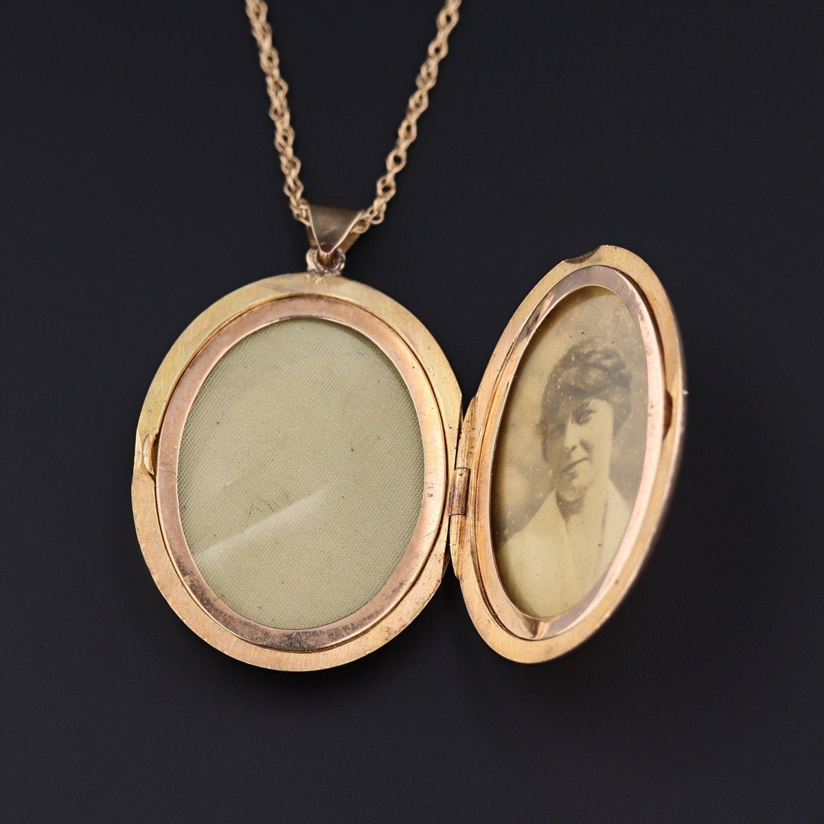 Antique Initial Locket of 10k Gold - Trademark Antiques