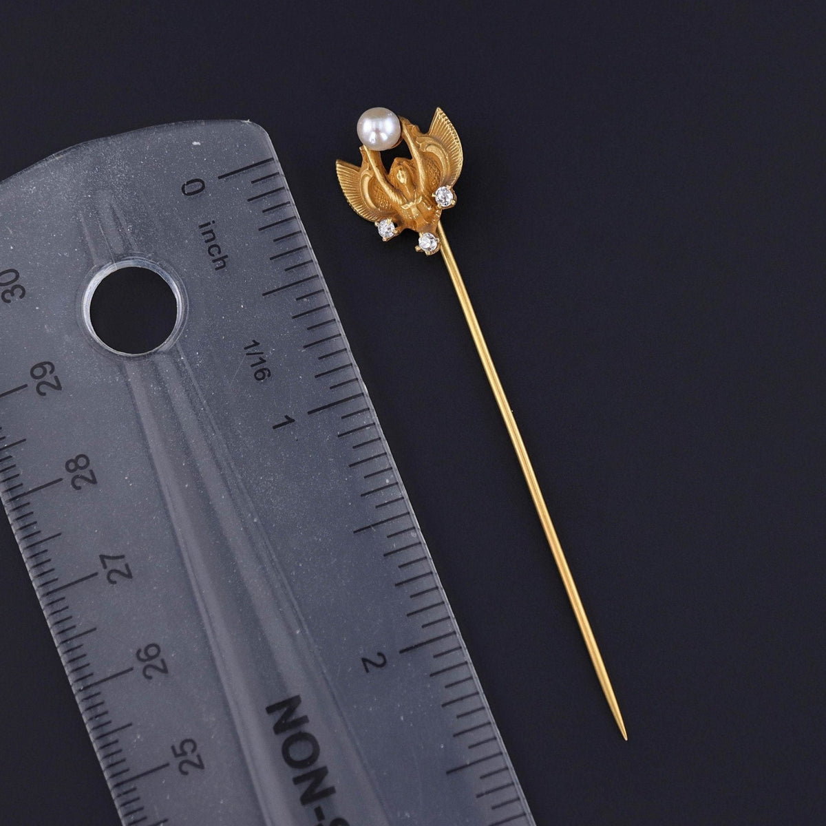 Antique Isis Stickpin of 14k Gold - Trademark Antiques