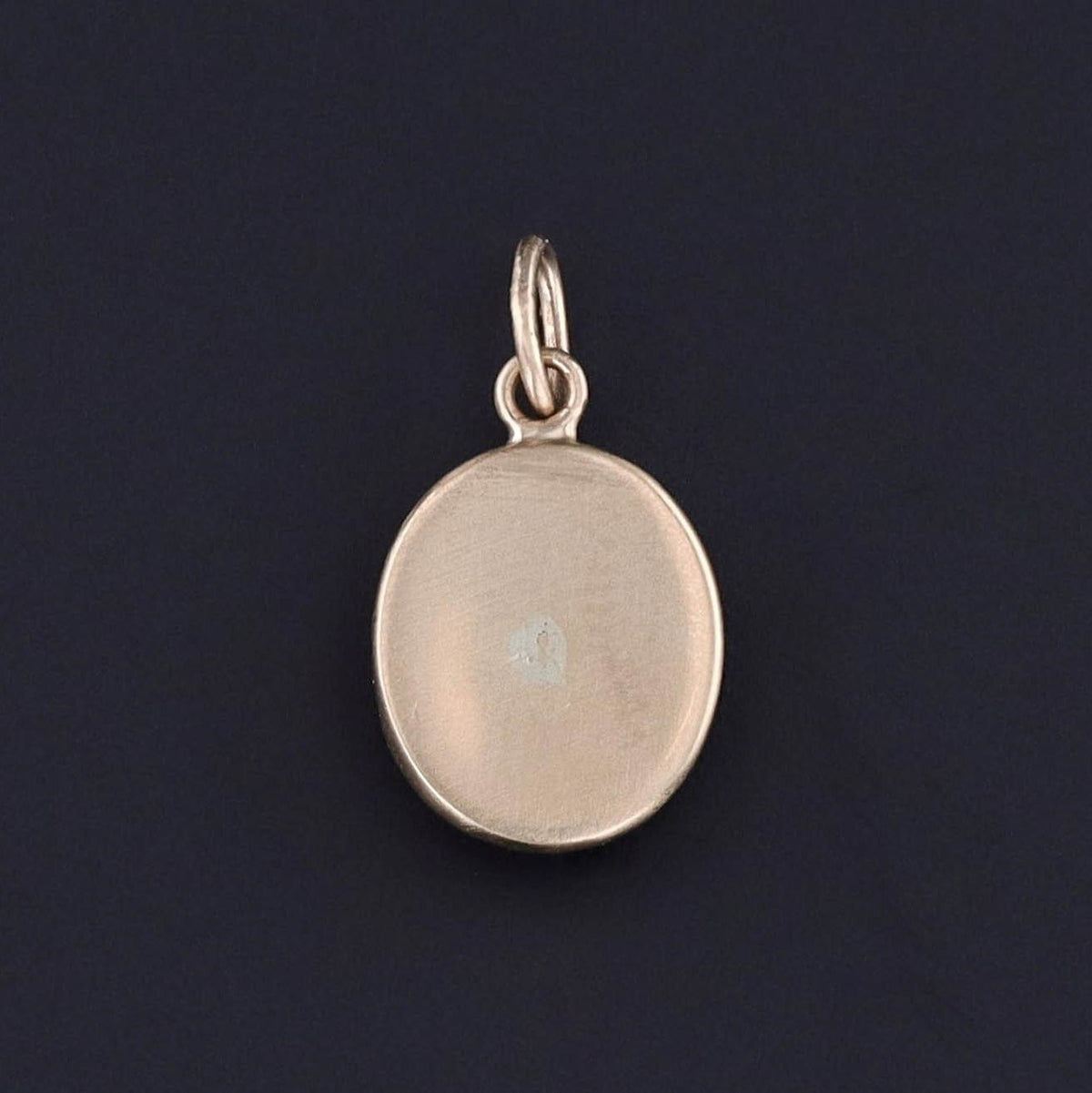 Antique Lapis and Pearl Heart Conversion Charm of 14k Gold - Trademark Antiques