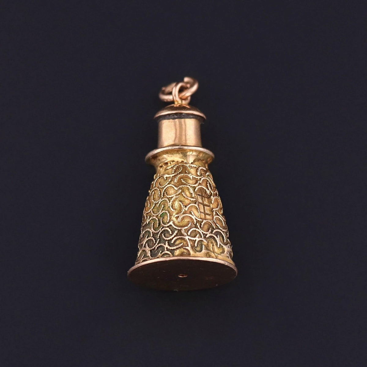 Antique Lighthouse Charm of 14k Gold - Trademark Antiques
